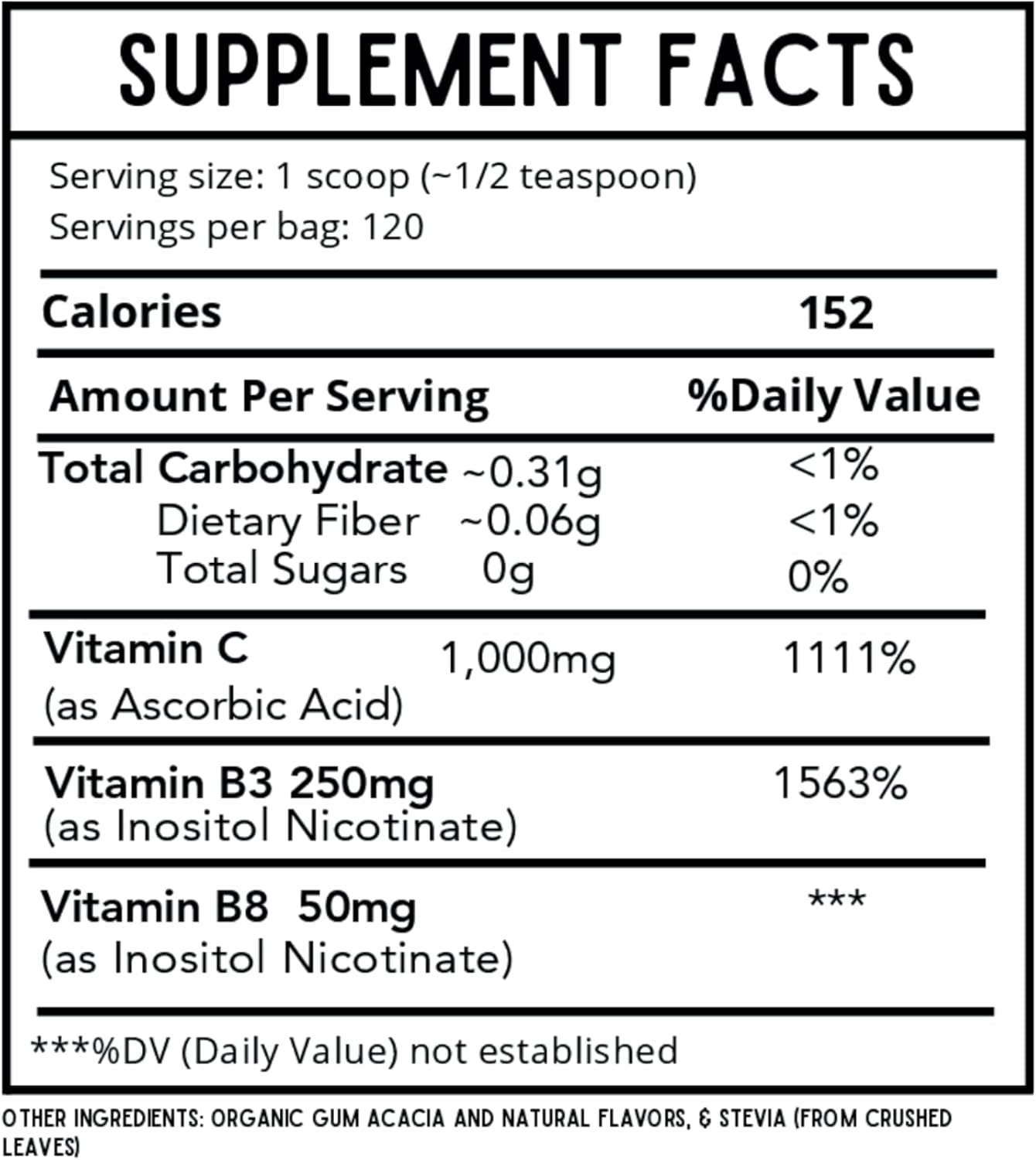 Kids Defense Powder | New Formula, Improved Flavor | Orthomolecular Dose of 1000 mg Vitamin C and 250 mg B3 | Pure, Corn Free, & GMO-Free | Cotton Candy Flavor | 120 Servings