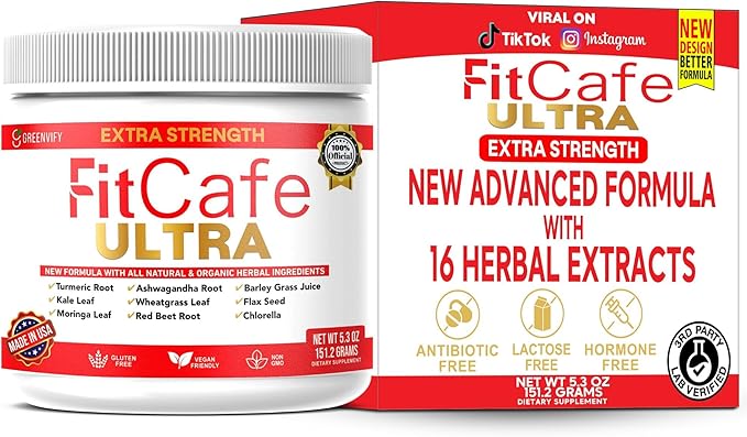 FitCare Ultra Extra Strength Organic Herbal Supplement with Turmeric, Ashwagandha, Moringa (1)