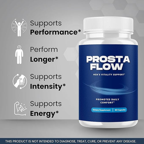 (2 Pack) ProstaFlow Capsules - Official Prosta Flow Prostate Health Supplement Support Pills Natural Ingredients - Maximum Strength, Premium Formula Health & Wellness, 120 Capsules for 2 Months