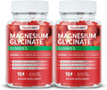 Magnesium Glycinate Gummies 1000mg, High Absorption Sugar Free Magnesium Potassium Supplement for Relaxation, Stress Relief, and Sleep Support for Adults & Kids - 180 Strawberry Gummies