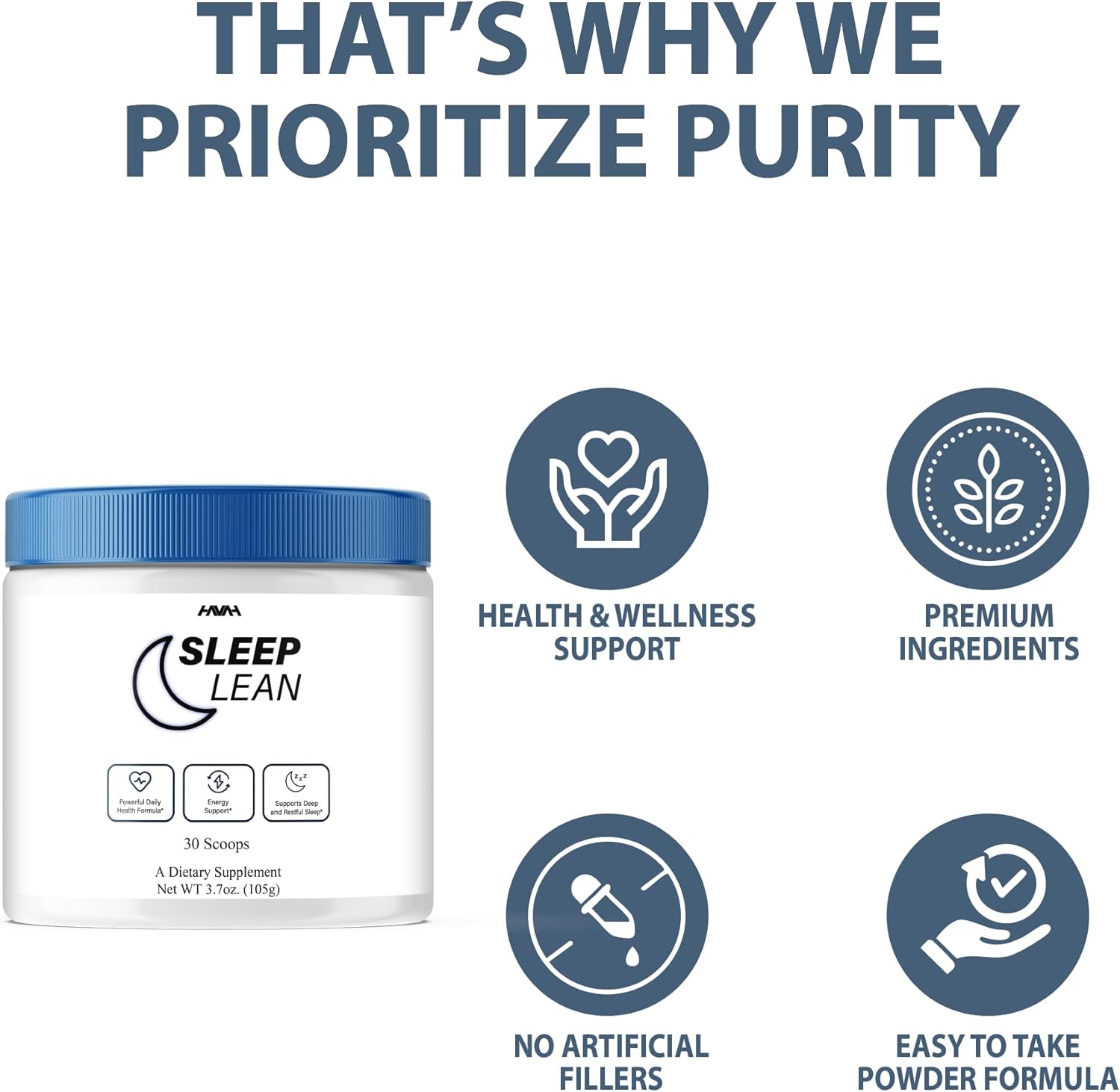 Sleep Lean Supplement Sleep Lean Advanced Formula, Sleep Lean Powder Advanced Overall Health Formula Supplement, Sleep Lean Premium Rest and Overall Wellness Support (3.7oz / 105g)