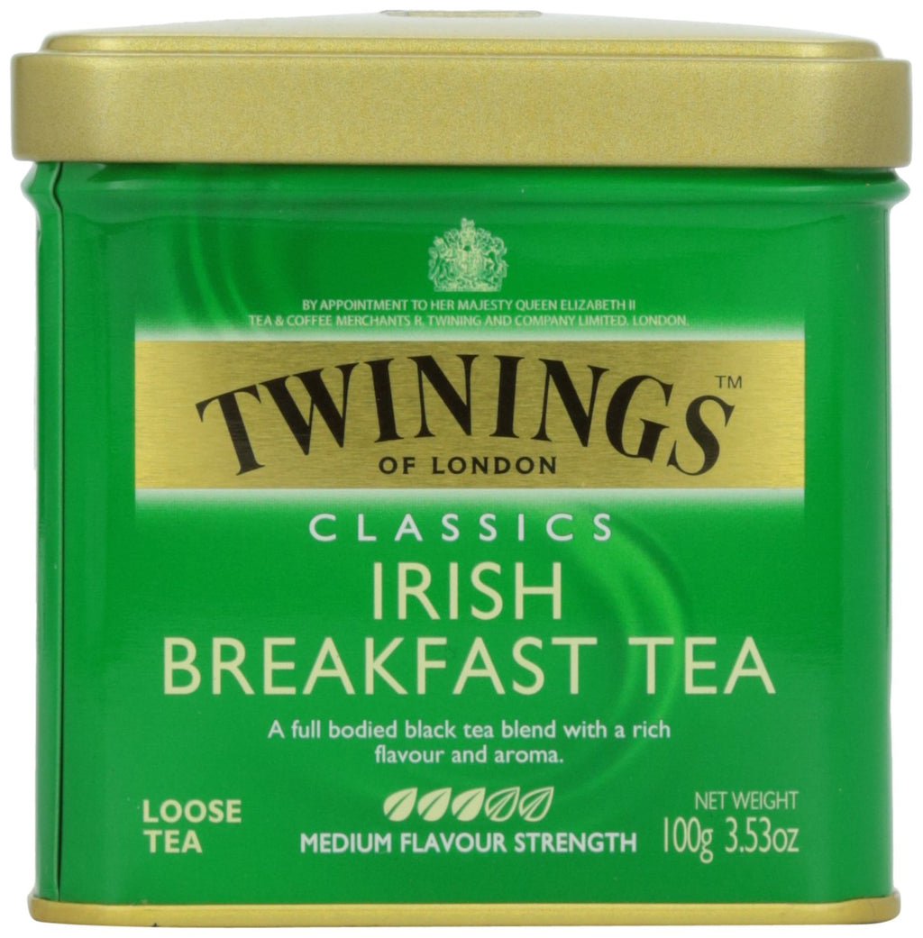 Twinings of London Loose Irish Breakfast Tea, 3.53 Ounce Tin (Pack of 2)