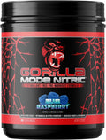 Gorilla Mode Nitric Upgraded Stimulant Free Pre-Workout – Best Tasting and Most Effective Stimulant Free Pre-Workout/Massive Pumps · Vasodilation · Power / 804 Grams (Blue Raspberry)