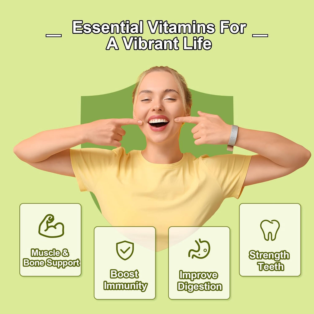 Vitamin D3 K2 Gummies for Adults, Vitamin D3 5000 IU & K2 (MK7) 120mcg, Sugar-Free D3 K2 Supplements with Vitamin B6, C & Zinc, Support Bone, Teeth, Muscle & Immunity, 120 Count