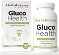 HerbsForever Gluco Health-Supports Blood Sugar-Glucose-Carb Control&Cravings with Gymnema Sylvestre75%,Shilajit,Turmeric,Amla,Cinnamomum+Total Count Herbs17Ayurvedic Herb Extracts|120VegCapsule|800mg