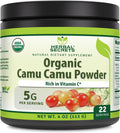 Herbal Secrets Camu Camu Powder Supplement | 4 Oz 113 Grams | 22 Servings | Non-GMO | Gluten Free | Made in USA