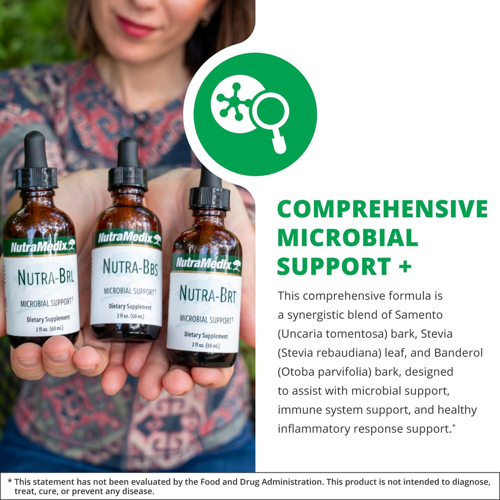 NutraMedix Nutra-BRL - Immune Support Supplement with Samento Bark, Stevia Leaf and Banderilla Bark for Immune Defense + Microbial Support (4 oz)