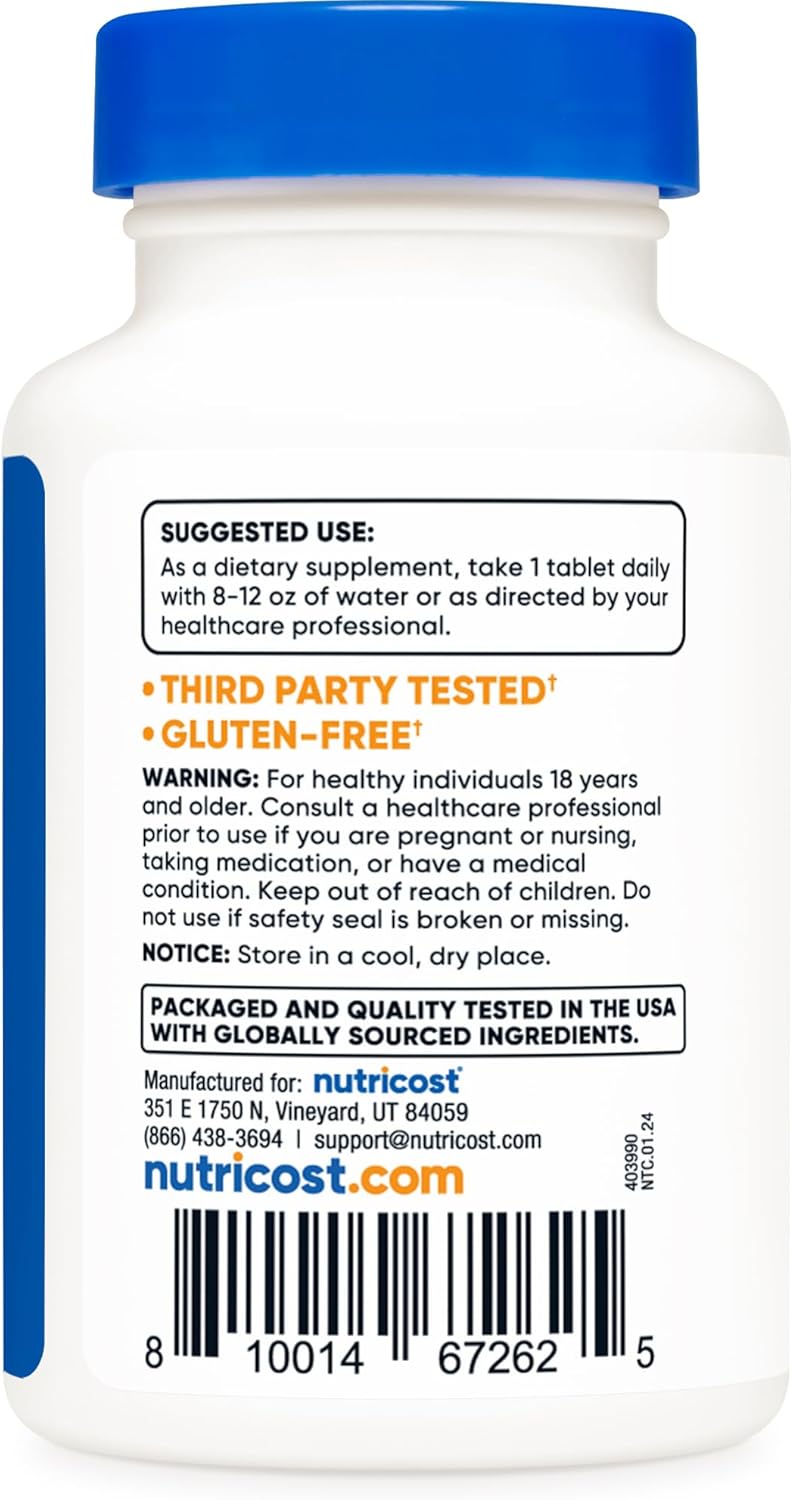 Nutricost Kelp Tablets, 325mcg of Iodine, 240 Tablets - Non-GMO, Gluten Free