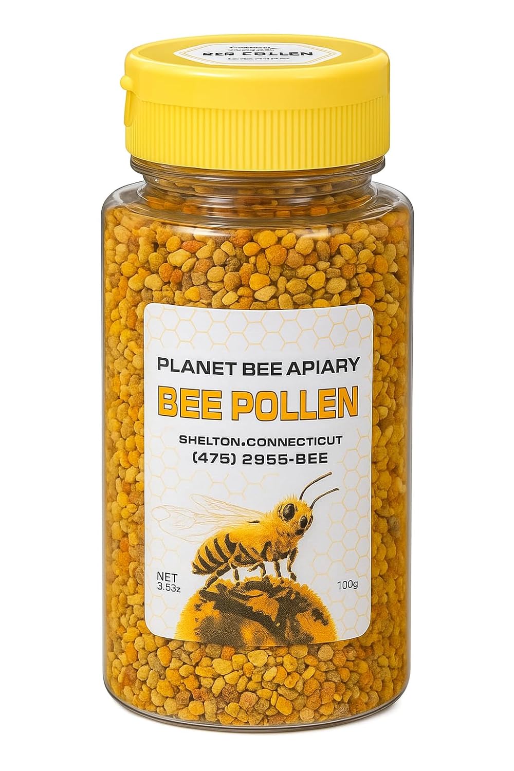 Raw Bee Pollen Granules – 100% Pure Superfood | Rich in Vitamins, Antioxidants, & Amino Acids | Natural Energy Boost | Keto & Paleo Friendly, Gluten-Free – 3.5oz (3.5 ounces Pak of 1)