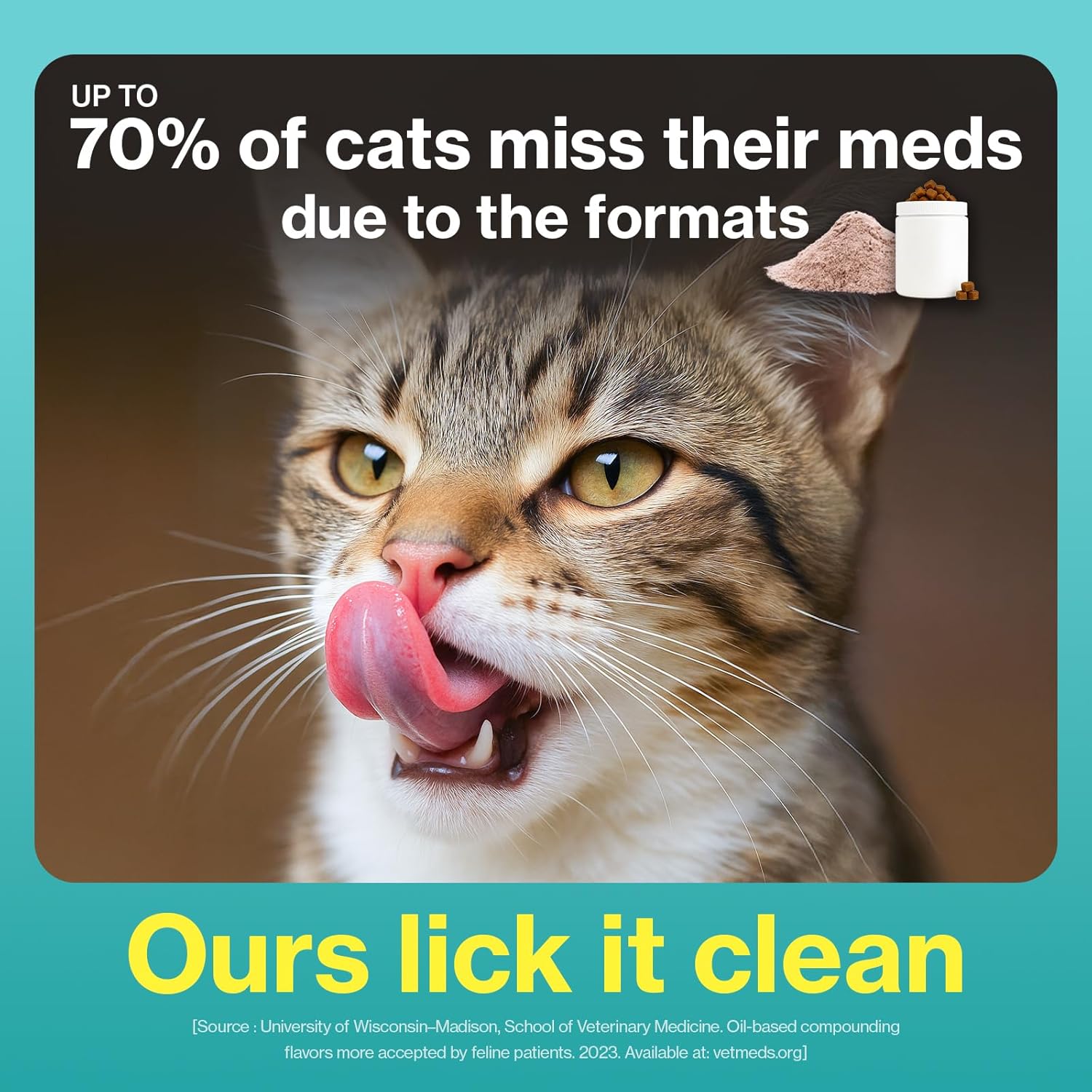 Doctor By Cat Biome Probiotics for cats Anti Diarrhea Feline Gut & Digestive Support Immune Health Sensitive Stomach Constipation with L. plantarum+Prebiotics 30 Lickable Formula Individually Packaged