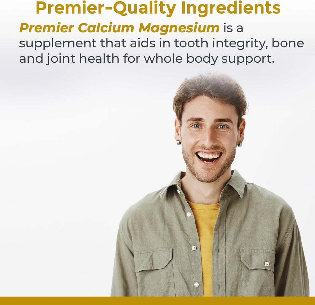 Premier Research Labs Calcium Magnesium - from Sango Coral Calcium - for Tooth Care, Bone & Joint Health - No Fillers or Additives - Supplements for Healthy Alkaline pH - Kosher - 8 oz