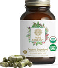PURE SYNERGY Superfood Capsules | Organic Superfood & Greens Supplement | Whole Foods Like Super Greens, Spirulina, & Mushrooms | for Energy, Healthy Aging & Immune Health (270 Capsules)