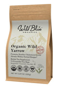 Organic Wild Yarrow Flower Herbal Tea - Caffeine Free - Pharmacopoeia Potency - 75 Plant Based Tea Bags