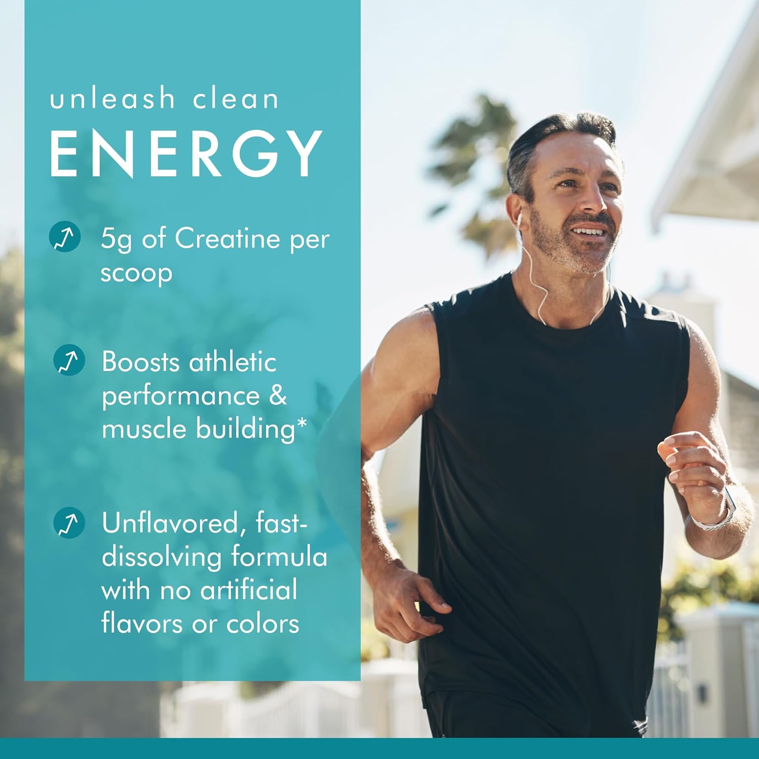 Dr. Mercola Pure Power Creatine Monohydrate - Supports Strength & Performance - Unflavored - NSF Certified - Quick-Dissolving Powder - 17.60 oz - 100 Servings