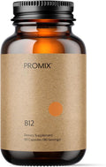 Promix Nutrition Vitamin B12 Supplement - 1000mcg as Methylcobalamin - Gut friendly - 90 count