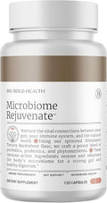 BIG BOLD HEALTH Microbiome Rejuvenate Prebiotic + Probiotic Supplement for Gut Health & Immune System Support - with Immune-Active Himalayan Tartary Buckwheat - Gluten-Free (120 Count (Pack of 1))