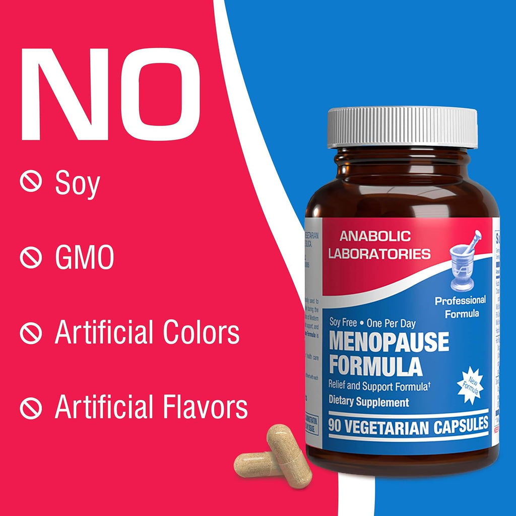 Phytoestrogen Menopause Supplement for Women - Clinical Formula with Dong Quai Vitex & Black Cohosh for Menopause Hot Flashes Night Sweats Mood Support & More - One Capsule Daily - 1 Month Supply