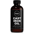Organic Cast Iron Oil & Cast Iron Conditioner – Made from Flaxseed Oil grown and pressed in the USA – Creates a Non-Stick Seasoning on All Cast Iron Cookware (240ml)