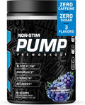 ABE Non Stim Pre-Workout with Creatine, Citrulline, Beta Alanine | Blue Razz | 40 or 20 Servings | All in One Stimulant Free Formula | Explosive Focus, Energy, and Muscle Pumps