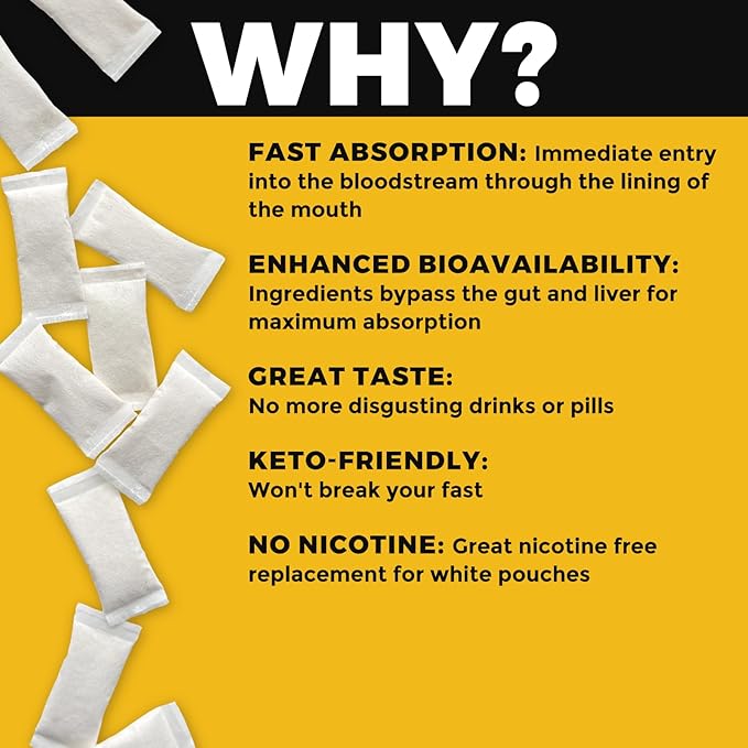 Fully Loaded Alpha Nootropic Pouches (Variety Pack) - 5 Cans - 15 Pouches per can - Effective Nootropic Delivery, Nic Pouch Replacement - Faster Absorption, Alpha GPC, L-Tyrosine, GABA
