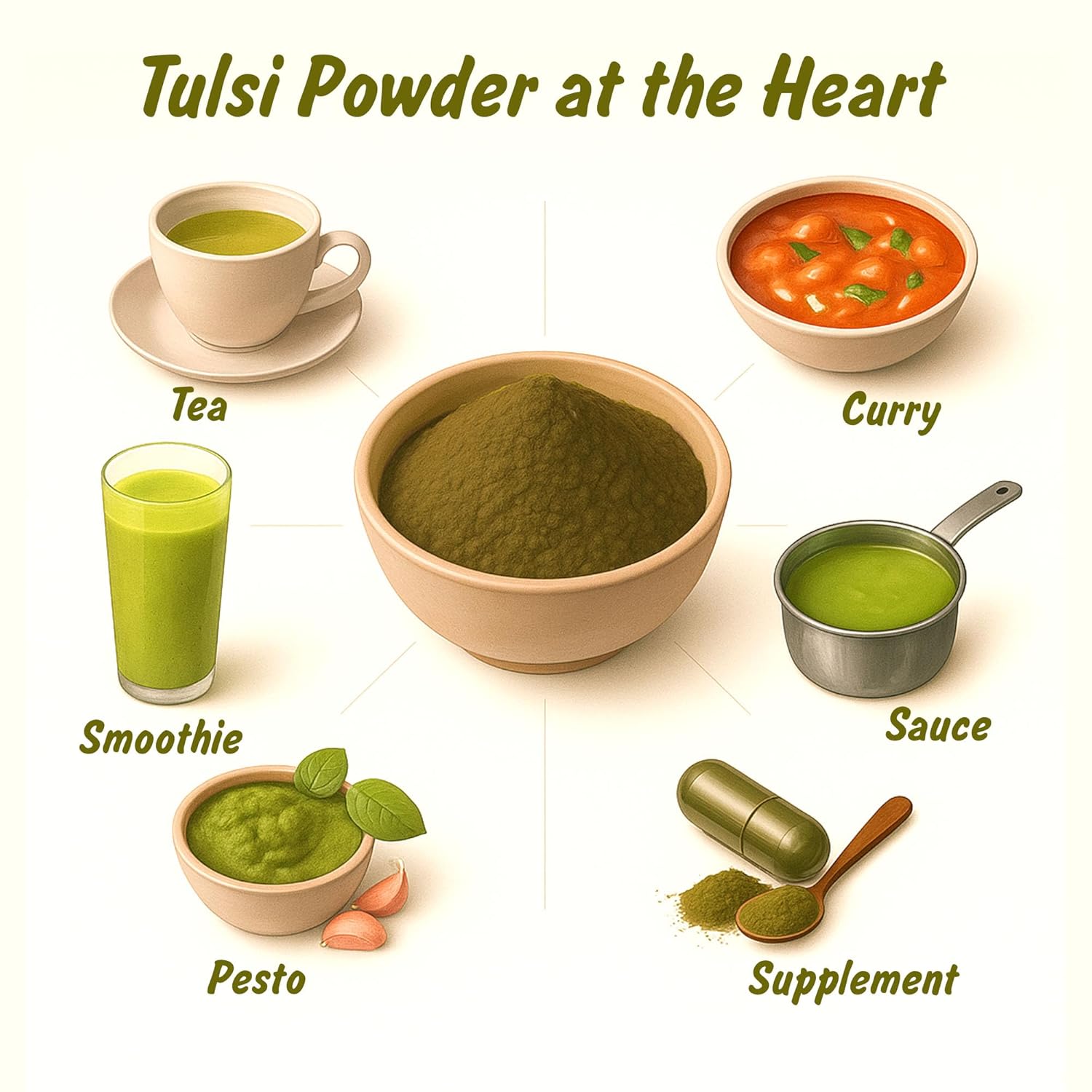 Spice Profile USDA Organic Holy Basil Powder, Lab Tested for Heavy Metals, Resealable 4oz Pouch, Tulsi, Albahaca Sagrada