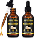 Lions Mane Mushroom Drops - 2Pack, Brain Supplement 120,000 MG, Brain Vitamins, Enhance Memory & Focus & Immunity, 4 Oz