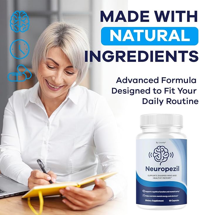 (2 Pack) Neuropezil - Official Neuropezil Supplement Pills Support Health Memory, All Natural Capsules Advanced Formula Brain Premium Focus for Overall Health & Wellness, 120 Capsules for 2 Months