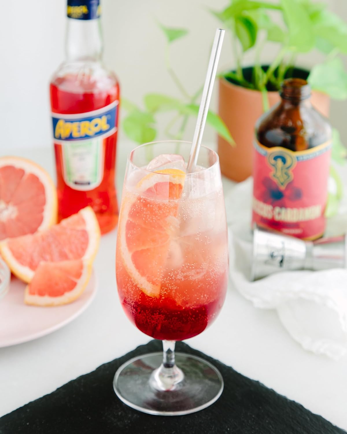 Portland Syrups Hibiscus Cardamom Syrup - Craft Exquisite Cocktails, Mocktails, Tea, Soda, Coffee Drinks, and More - 12 oz with 12 Servings (Pack of 1)