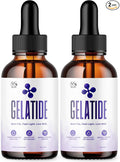 (2 Pack) Gelatide Drops, Official Gelatide Health Support Formula with All Natural Ingredients, Advanced Active Lifestyle Support Supplement Max Strength Vitamin Formula for Women & Men (60 Servings)