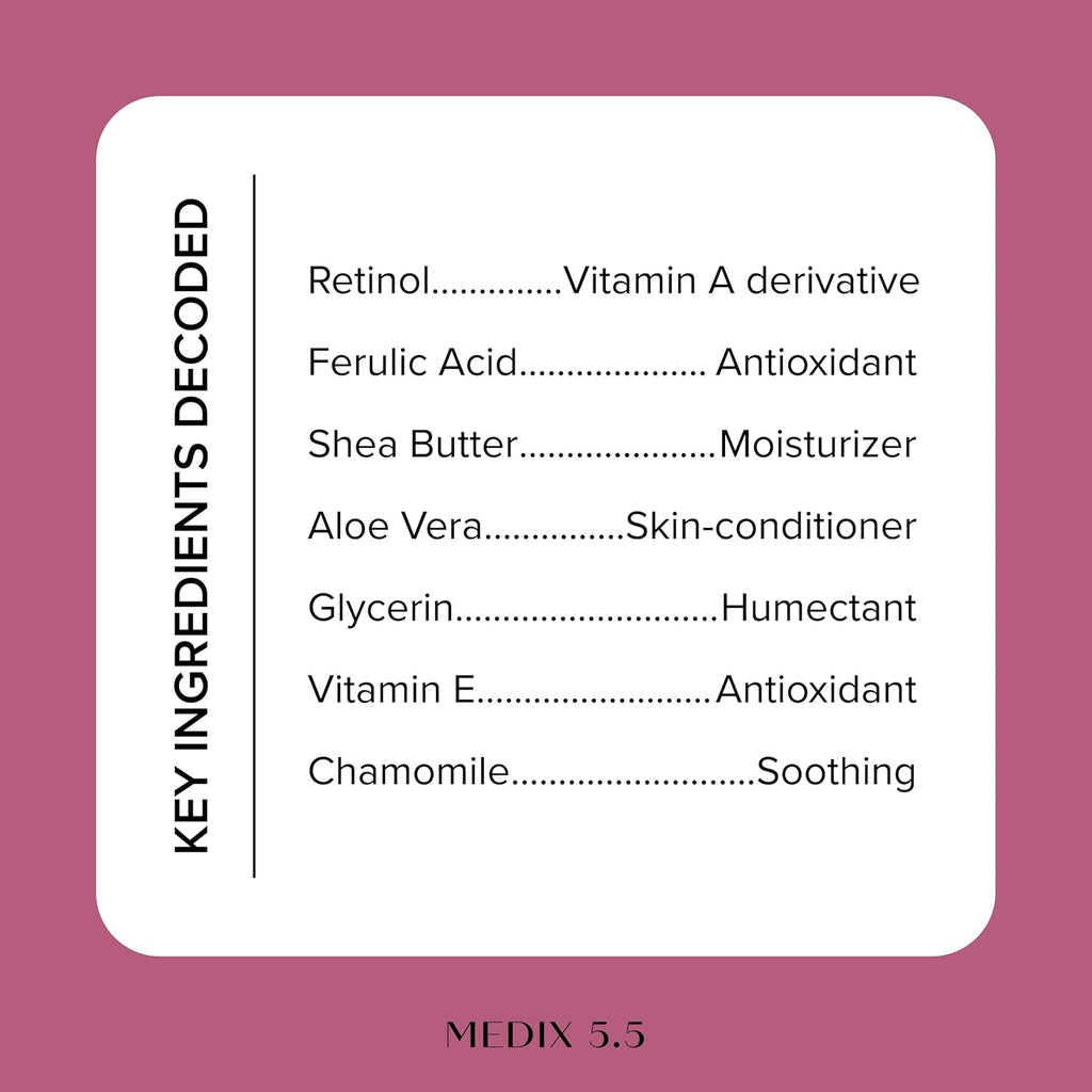 Medix 5.5 Retinol Body Lotion Firming Moisturizer | Crepey Skincare Treatment | Retinol Body Cream | Anti Aging Firming Cream For Women Targets Look Of Crepe Skin, Wrinkles, & Sagging Skin, 15 Fl Oz