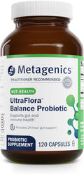 Metagenics UltraFlora Balance Probiotic - Daily Gut Health Supplement* - Offers Digestive & Immune System Support* - Vegetarian, Non-GMO & Gluten-Free - 120 Capsules