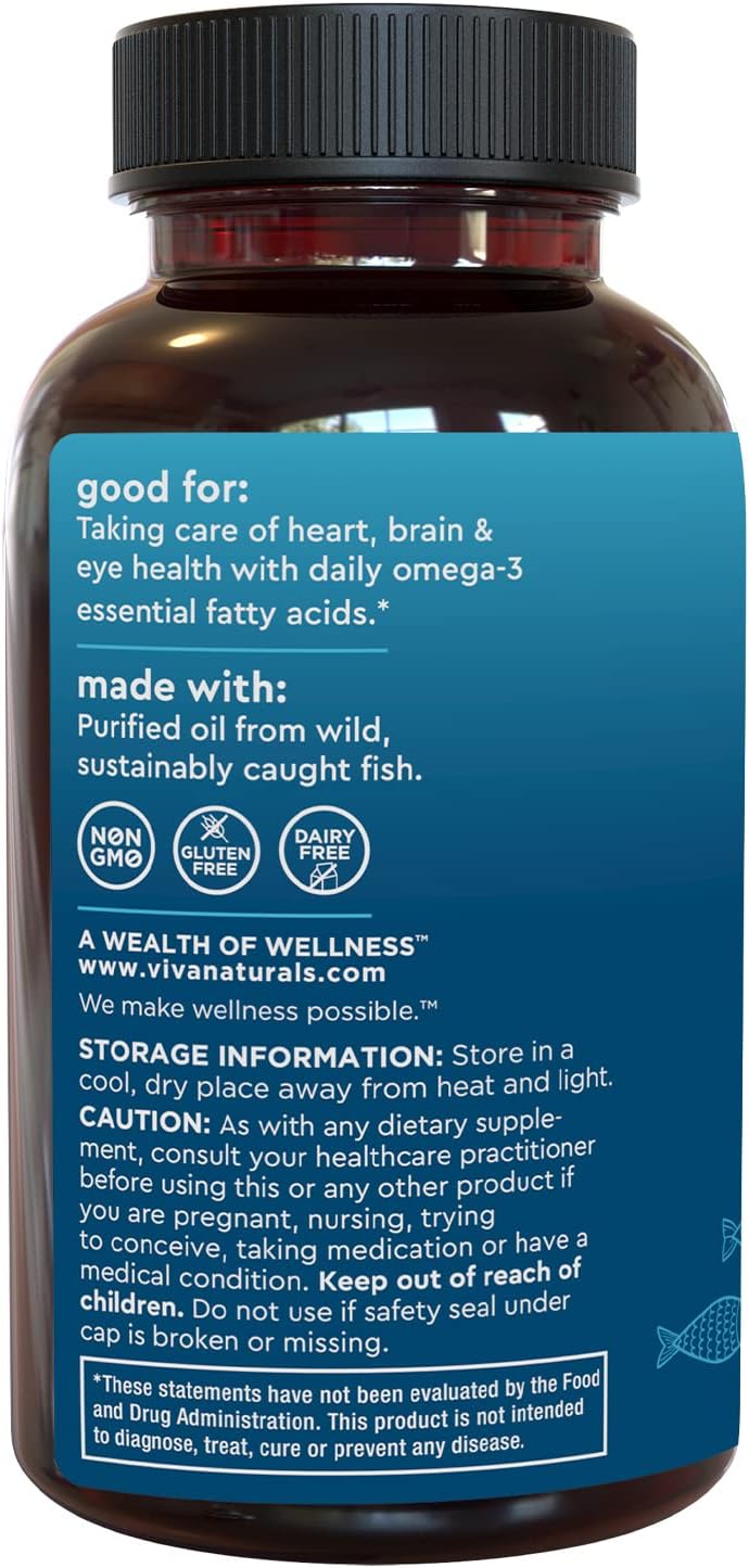 Triple Strength Omega 3 Fish Oil Supplement for Men and Women – 2500 mg High-Potency, Easy-to-Absorb Re-esterified Triglyceride Form, Pescatarian-Friendly DPA EPA DHA Omega 3 Supplement, 180 Softgels