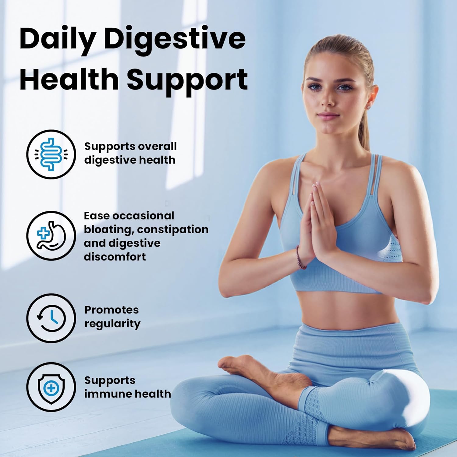 Probiotics for Women and Men, 500 Billion CFU, 22 Strains + Organic Prebiotics, Daily Probiotics for Digestive, Immune, & Gut Health - 90 Capsules