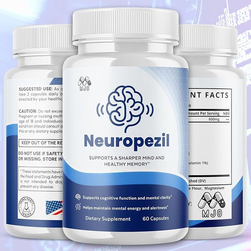 (3 Pack) Neuropezil Capsules, Official Neuropezil Supplement Pills with All Natural Ingredients, Advanced Brain Health & Wellness Support Formula with Premium Vitamins for Women & Men (180 Capsules)