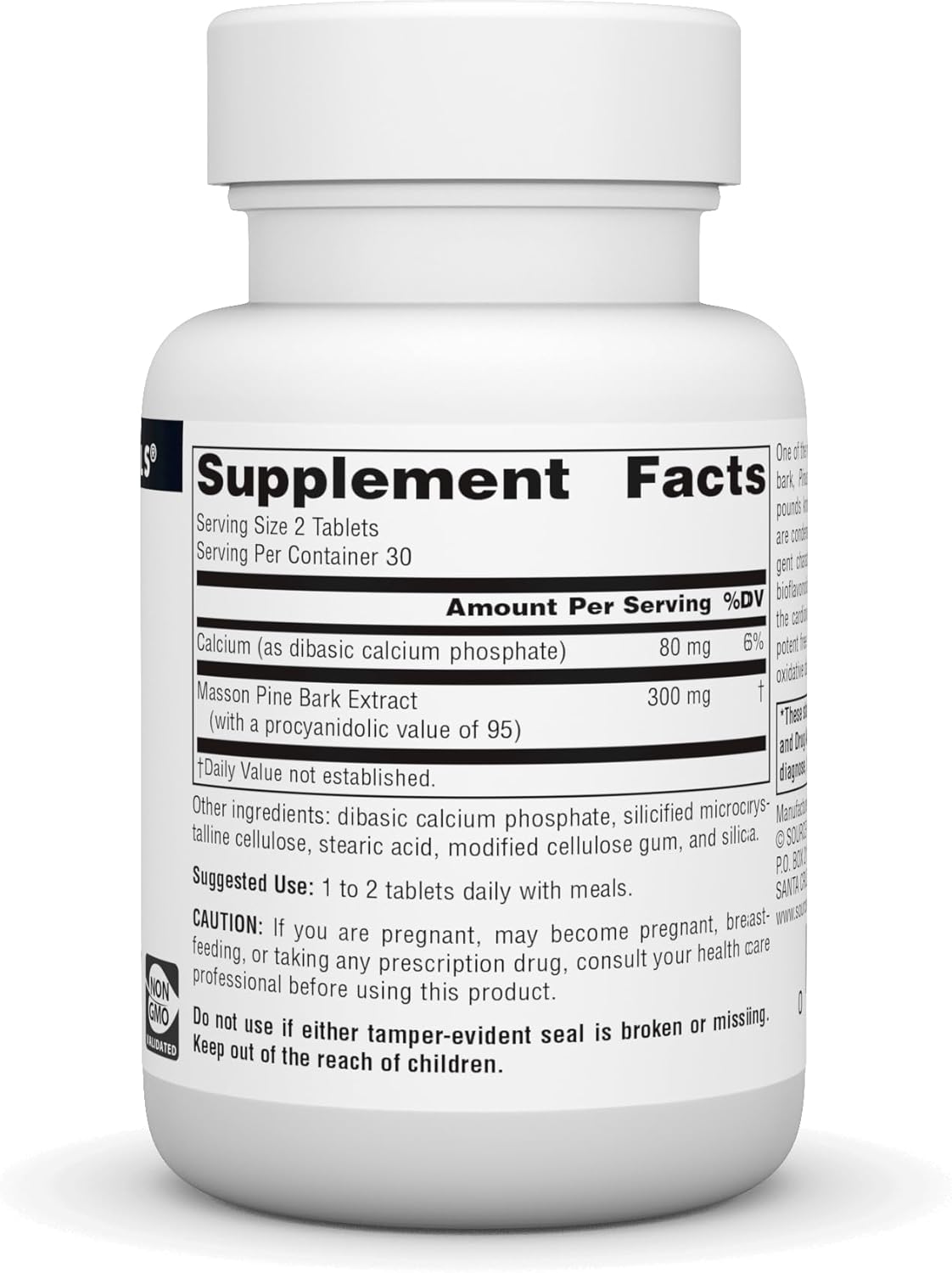 Source Naturals - Pine Bark Extract 150mg - 60 Tablets - Multi System Antioxidant*