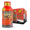 Fruit Punch Extra Strength Energy Shot 48 pk – 260mg Natural Caffeine B12 B6 – Energy & Focus Support – 2 Servings Sugar Free Zero Calorie Green Tea B-Vitamins Electrolytes Vegan – 1.93 fl oz