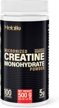 100% Pure Creatine Monohydrate Powder, Canada-Made, 500 g (100 Servings) Micronized Powder, Muscle Growth, Unflavored, Ideal for Athletes & Fitness Enthusiasts, Third Party lab Tested, Vegan