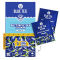 BLUE TEA - Butterfly Pea Flower Tea - 25 Count - Plant Based Tea Bags | Antioxidant Rich | Herbal Tea - Caffeine free - Non Bitter - No Preservatives - Chemical Free | Single Tear Box | Easy Pull Sachets