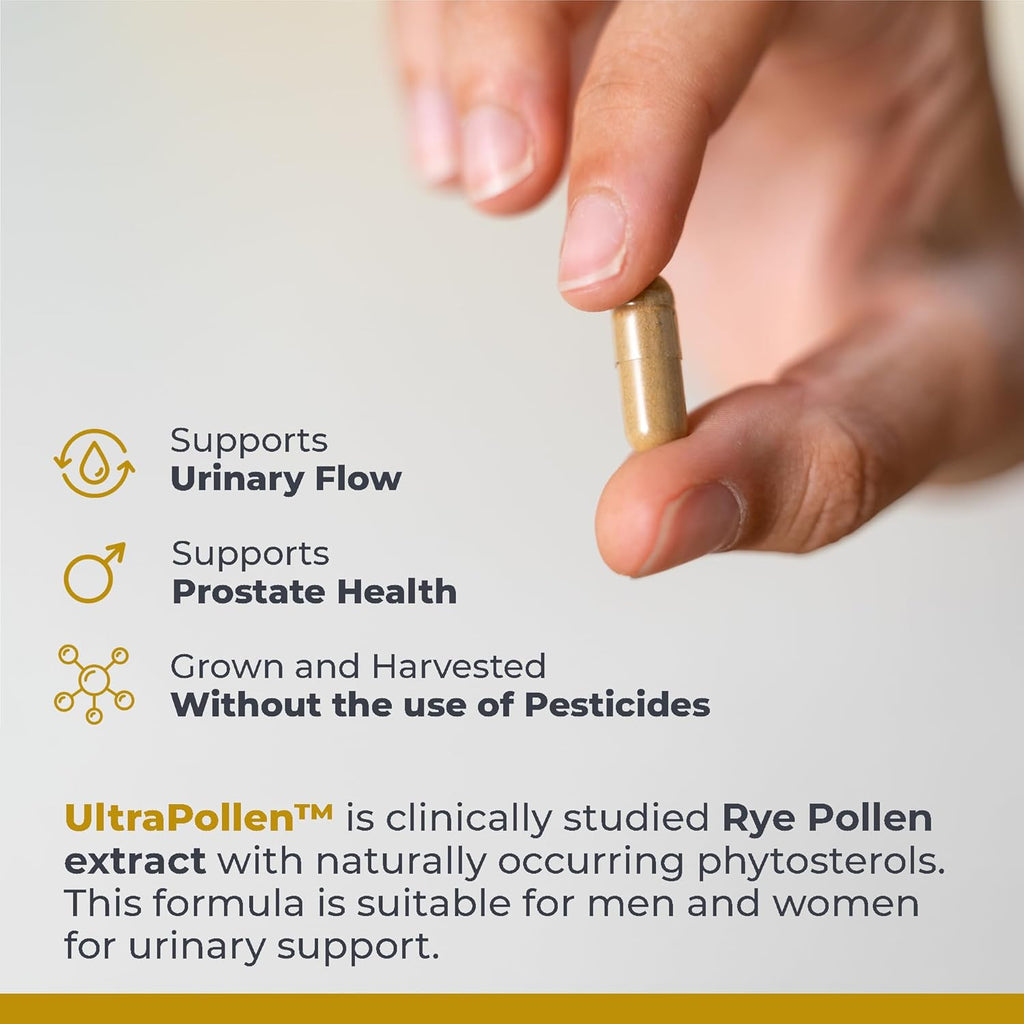 Premier Research Labs UltraPollen - Bee Pollen Supplement, Rye Pollen Extract, Prostate Health, Bee Pollen Extract from Rye Flower with Amino Acids, Supplement for Men & Women- 45 Vegetarian Capsules