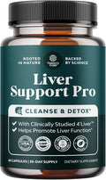 Natures Craft Pro Liver Support Supplement - 2X More Effective Than Milk Thistle - Advanced Liver Health Supplement with Clinically Tested 4’Liver Cleanse Detox & Repair Support (1 Month Supply)