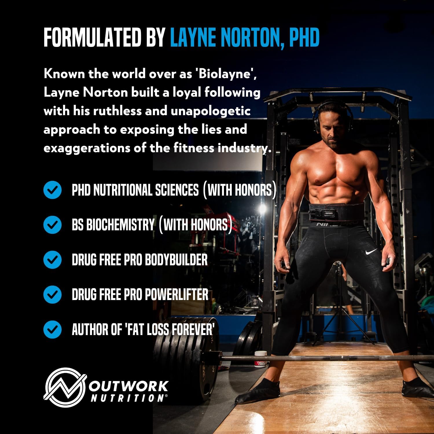 Outwork Nutrition Pre Workout Powder for Men & Women - Pre-Workout Supplements Without Creatine, Nootropic Preworkout with Citrulline Malate Beta Alanine Taurine Rhodiola Caffeine (Blue Raspberry)
