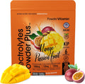PowderVitamin Electrolytes Powder Plus (20 Servings) Mango Passionfruit Electrolyte Powder Zero Calorie Keto,0 Sugar,No Maltodextrin,1000mg Potassium,120mg Calcium,120mg Magnesium, Pink Himalayan Salt