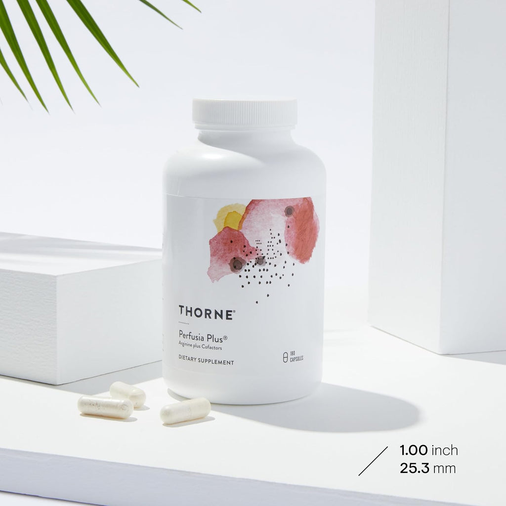 THORNE - L-Arginine Plus (Formerly Perfusia Plus) - Sustained-Release Cofactors to Support Heart Function, Nitric Oxide Production & Optimal Blood Flow* - 180 Capsules