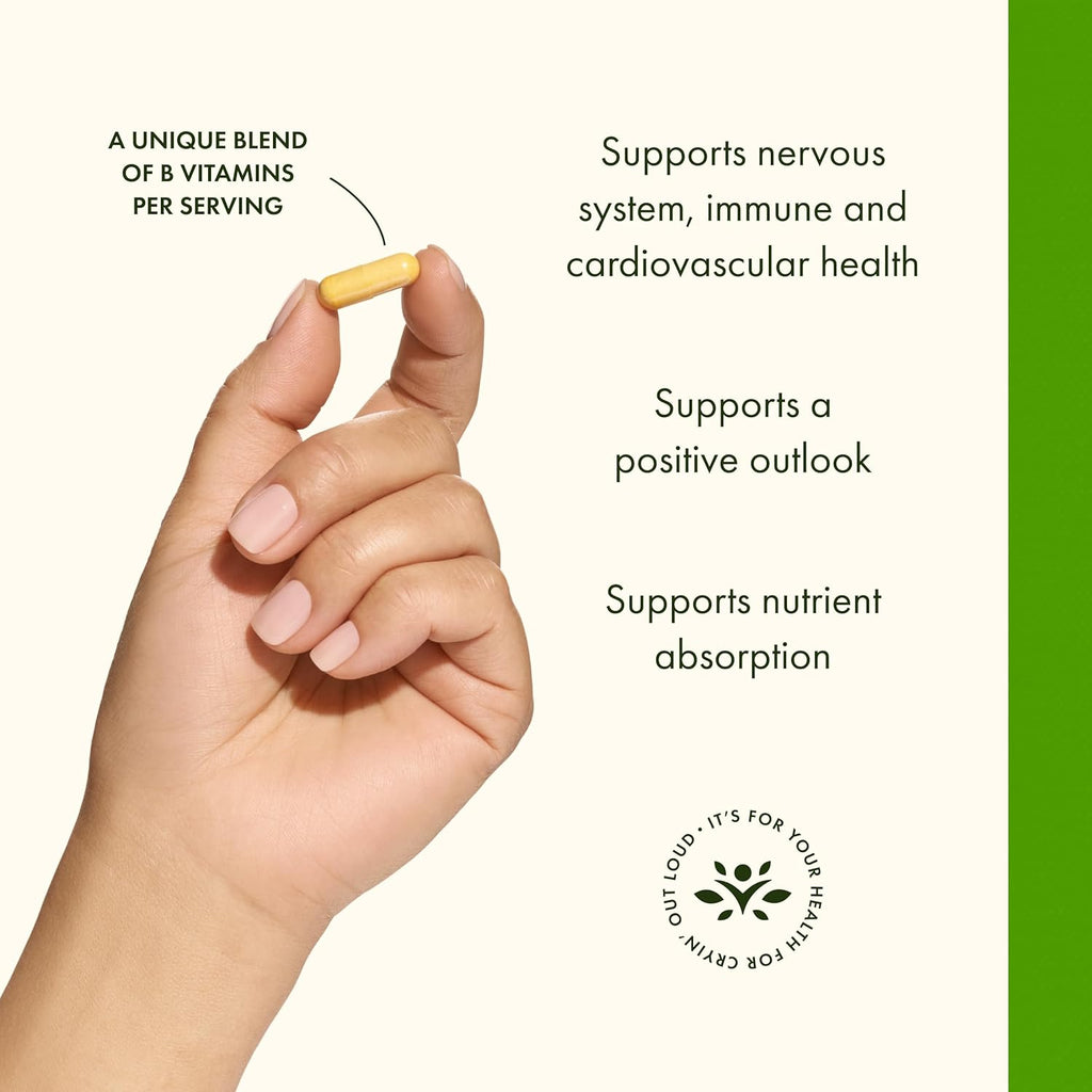 Swanson B-50 B-Complex - B Vitamin Complex with High Potency & Bioavailability - Promotes Immune System Support, Aids Heart Health, & Supports Healthy Nervous System - (250 Capsules)