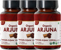 Arjuna 120 Tablets – USDA Organic Terminalia Arjuna Supplement – Supports Heart & Cardiovascular Health* - Pack of 3