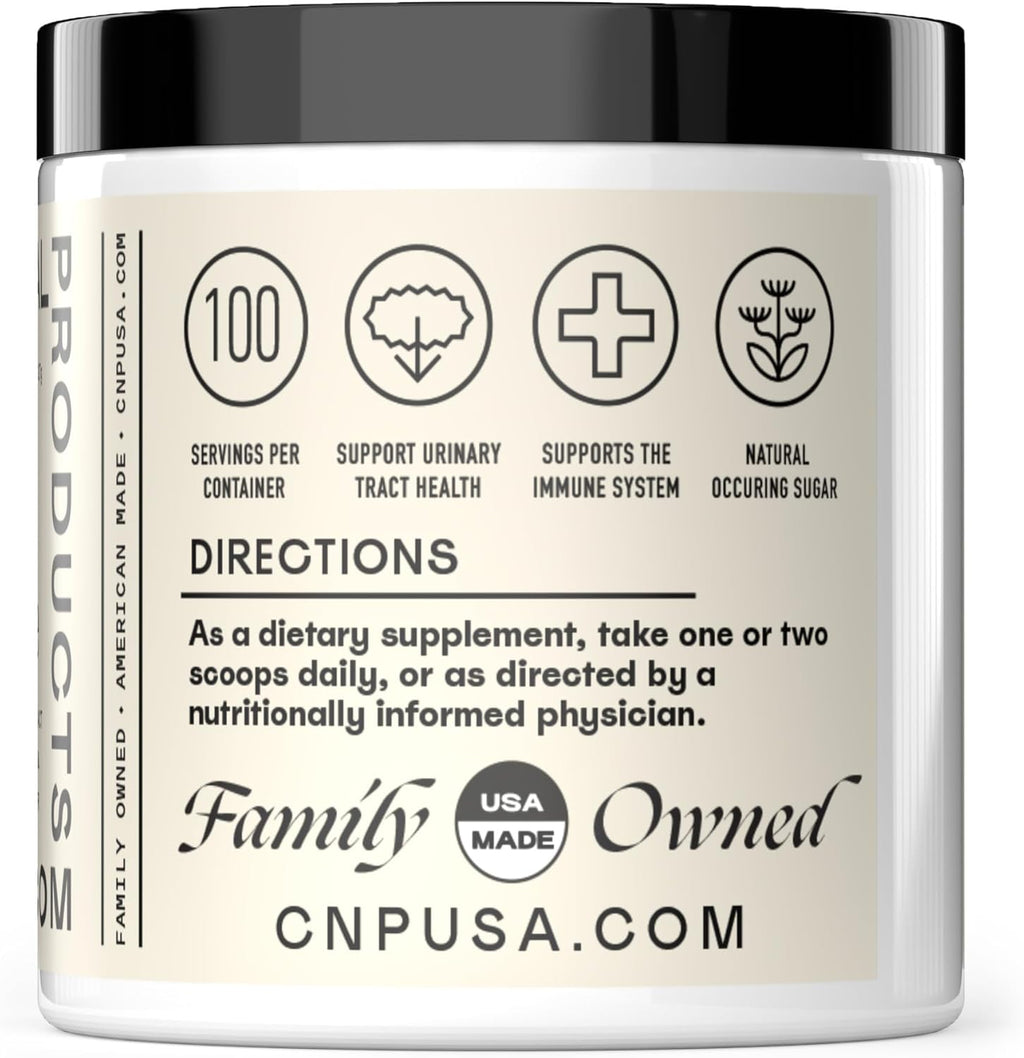 Complete Natural Products Pure D-Mannose Powder Supplement - Bulk D-Mannose 8oz (227 g) 115 Servings for UTI, Bladder, & Urinary Tract Health