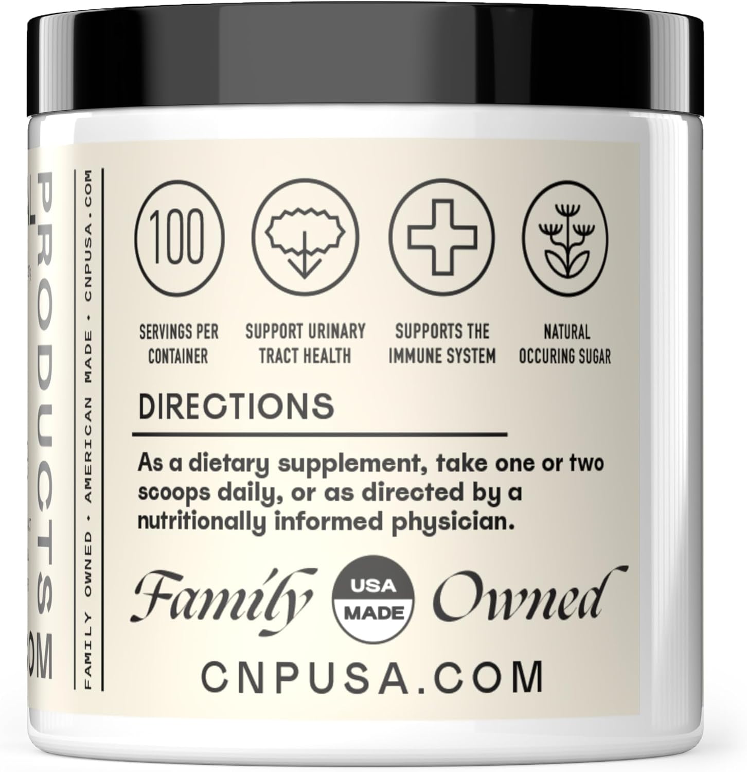 Complete Natural Products Pure D-Mannose Powder Supplement - Bulk D-Mannose 8oz (227 g) 115 Servings for UTI, Bladder, & Urinary Tract Health
