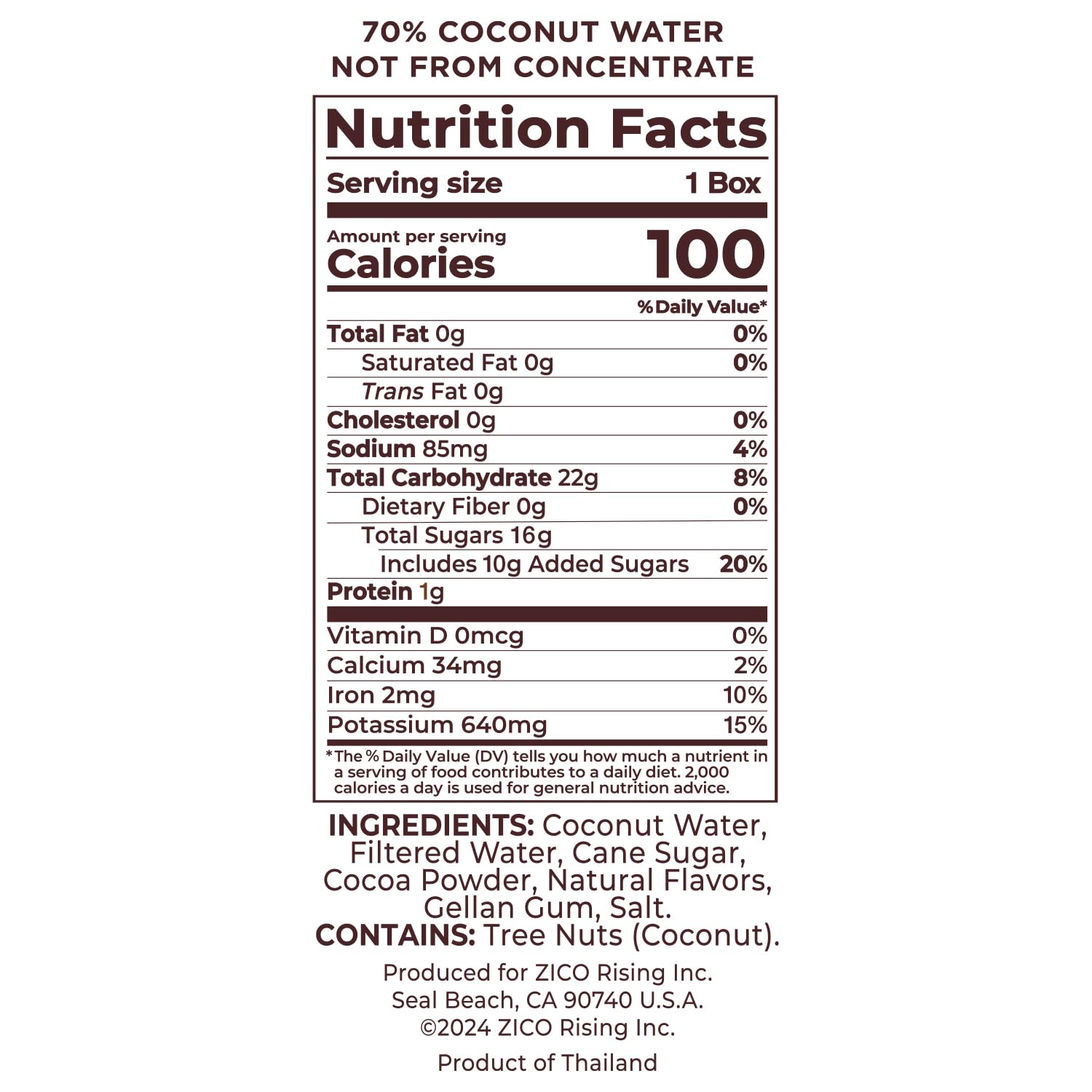 Zico Chocolate Coconut Water, Dairy-free, Plant-based, tastes like Chocolate Milk, 11.2 Fl Oz (Pack of 12)