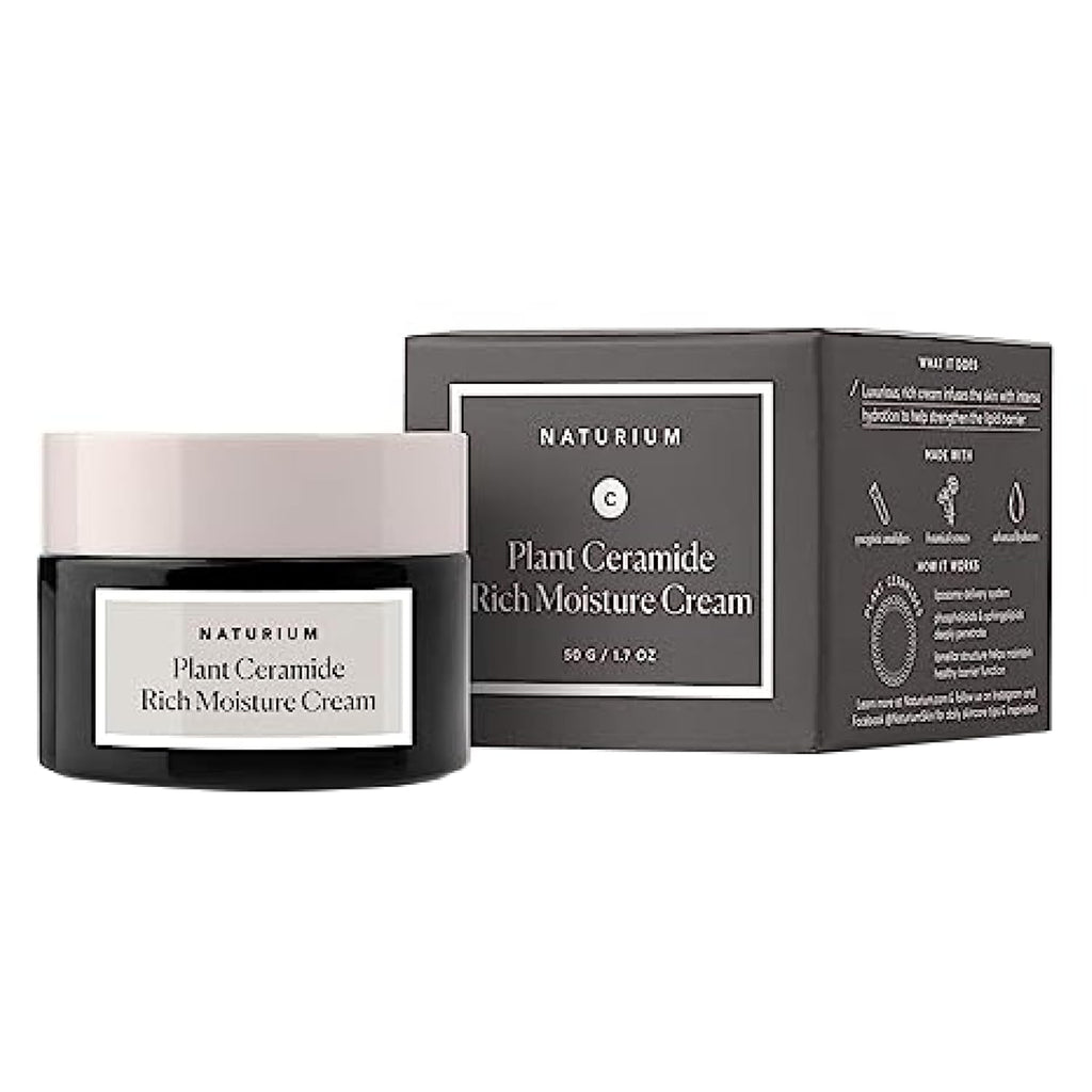 Naturium Plant Ceramide Rich Moisture Cream, Hydrating & Anti-Aging Skincare, 1.7 oz