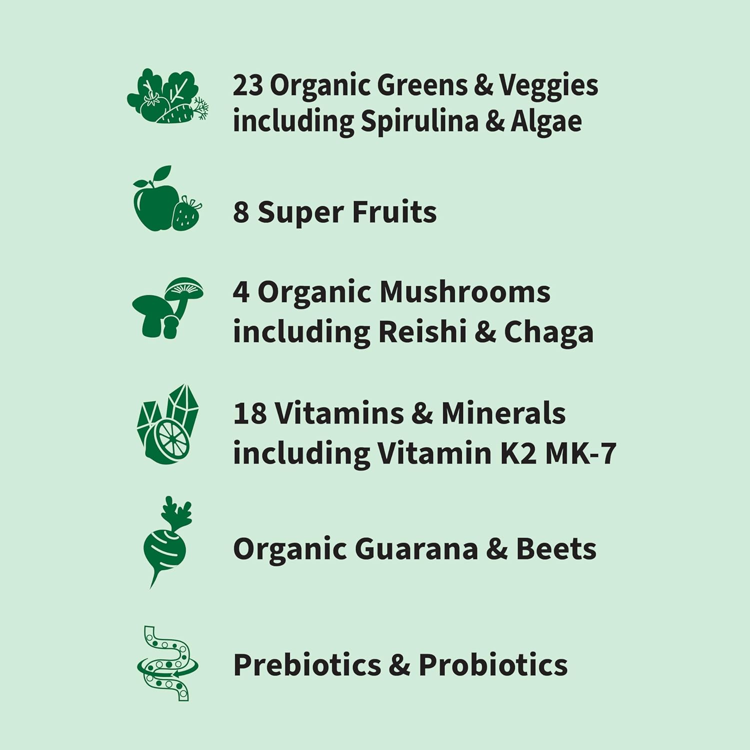 Garden of Life Sport Nutrition Greens and Superfoods Powder - Apple Berry, Organic Athletic Powder Blend with Fruits, Vitamins, Pre & Probiotics, Mushrooms Supplements, Vitamin K2, About 30 Servings